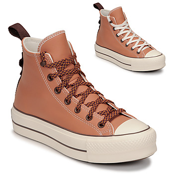 Chaussures Baskets Baskets montantes ASH Basket montante rose-orange clair gradient de couleur paillet\u00e9 