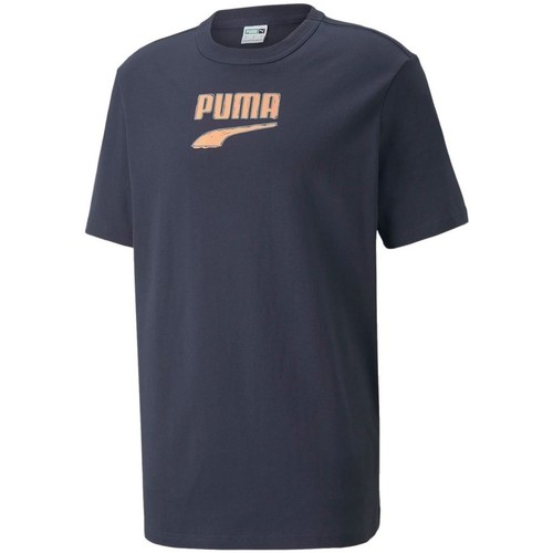 Vêtements Homme T-shirts & Polos Puma Fd Downtown Logo Tee Bleu