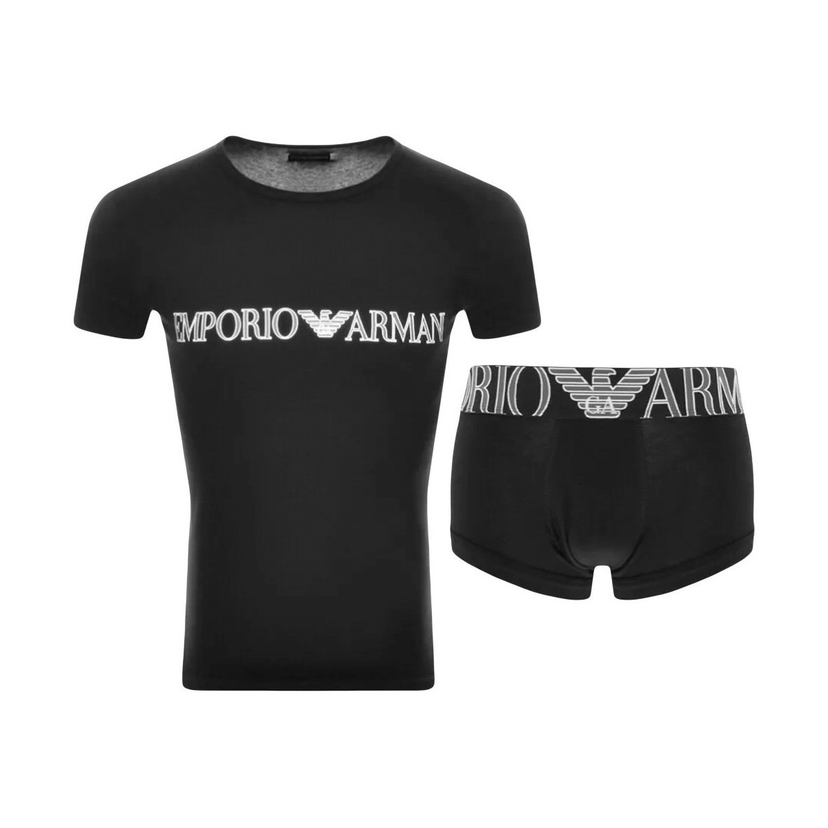 Sous-vêtements Homme Boxers Emporio Armani Pack x2 éléments Noir