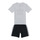 Vêtements Enfant Ensembles enfant adidas Originals SHORT TEE SET Noir / Blanc