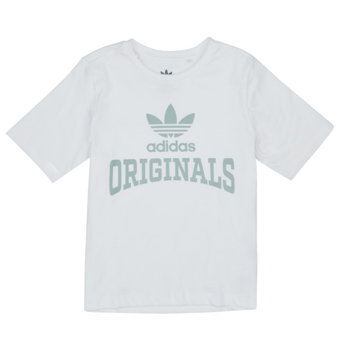 Vêtements Fille T-shirts manches courtes adidas Fierce Originals HL6871 Blanc