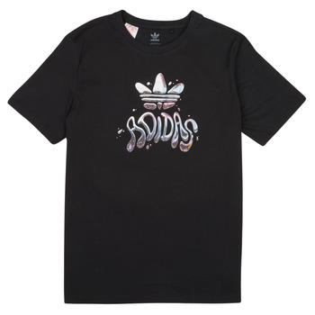Vêtements Fille T-shirts manches courtes adidas Originals HL9428 Noir