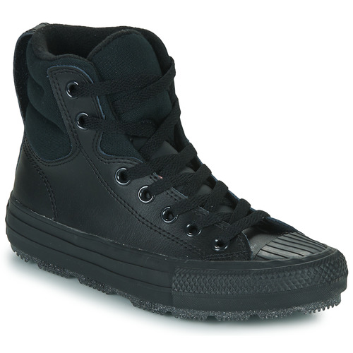 Chaussures Enfant All-Star montantes Converse Chuck Taylor All Star Berkshire Boot Leather Hi Noir