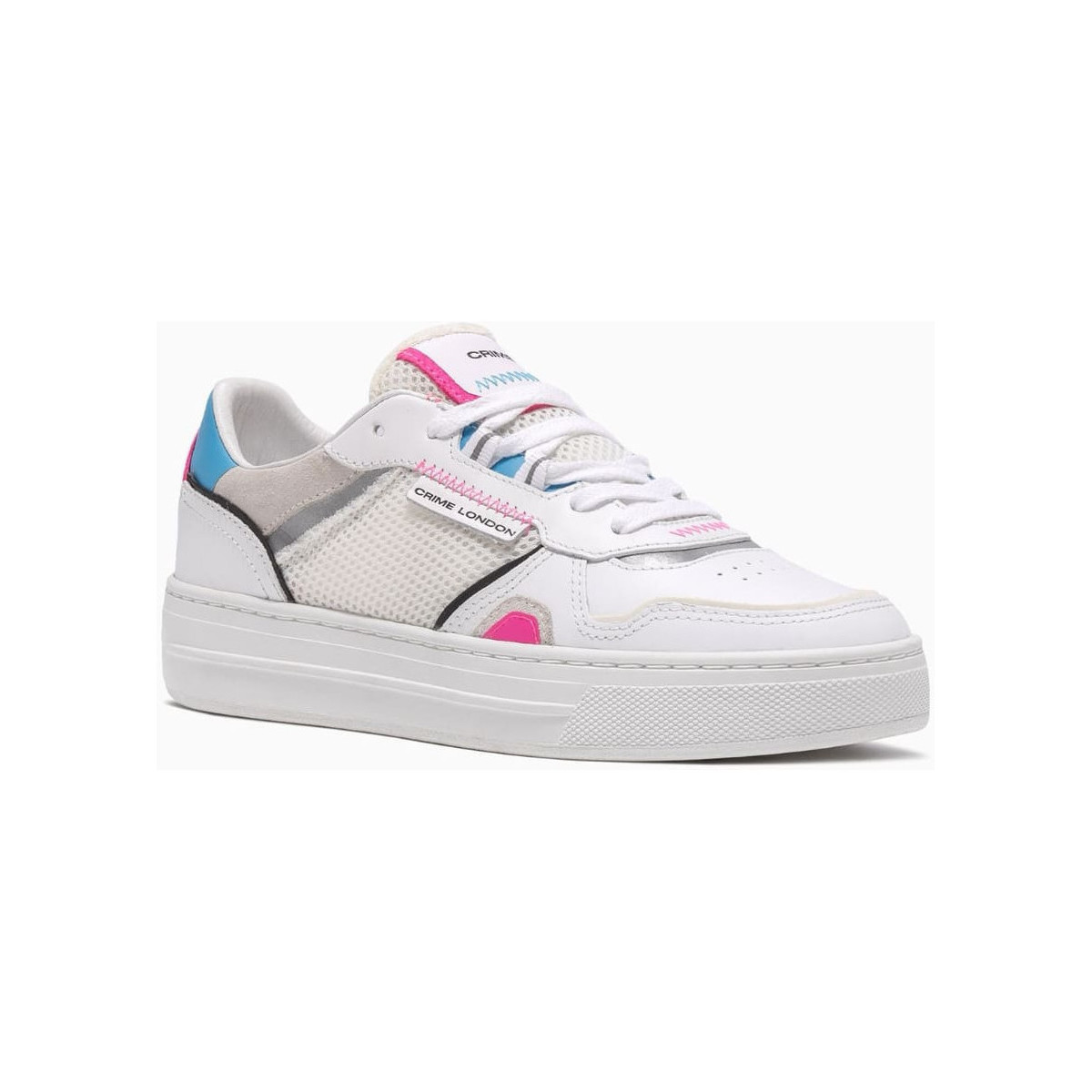 Chaussures Femme Baskets mode Crime London Sneakers LOW TOP OFF COURT Multicolor  - Blanc