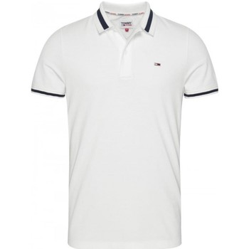 Vêtements Homme T-shirts & Polos Tommy Jeans Polo Homme  Ref 56080 YBR Blanc Blanc