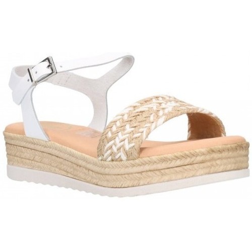 Chaussures Fille Sandales et Nu-pieds Oh My Sandals leather  Blanc