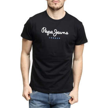 Vêtements Homme T-shirts maxis courtes Pepe jeans Tee Shirt maxis courtes Noir