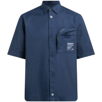 Vêtements Homme Chemises manches courtes EAX Chemise Armani Bleu