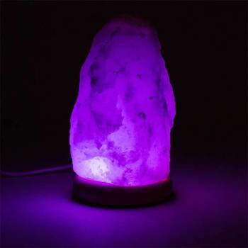 Phoenix Import Mini lampe de sel de lHimalaya avec lampe LED Blanc
