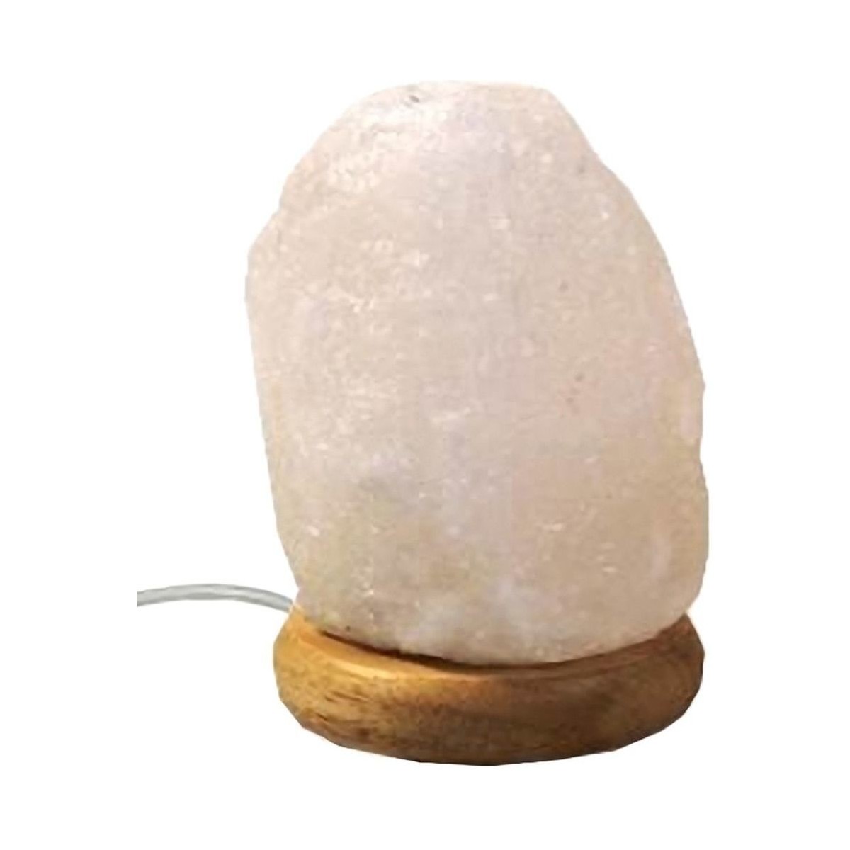 Maison & Déco Bouts de canapé / guéridons Mini lampe de sel de lHimalaya avec lampe LED Blanc