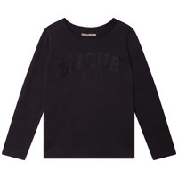 Vêtements Fille T-shirts manches longues Zadig & Voltaire X15356-09B Noir