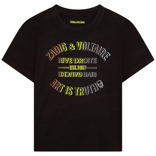 Vêtements Garçon T-shirts manches courtes Voir toutes les ventes privées X25332-09B Noir