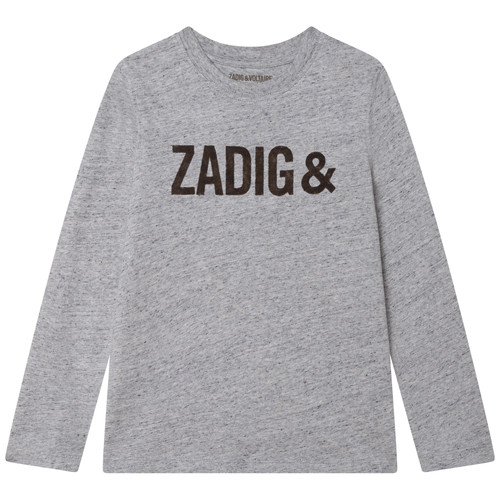 Vêtements Garçon T-shirts manches longues Zadig & Voltaire X25334-A35 Gris