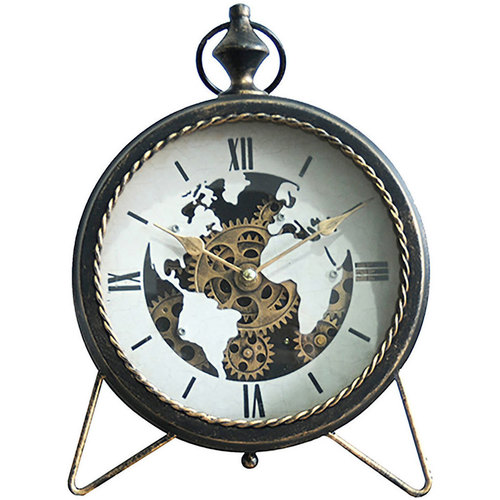Panneau à Suspendre Casque Horloges Signes Grimalt Horloge Avec Mécanisme Noir