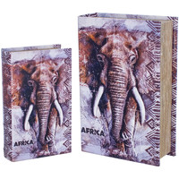 T-shirts & Polos Paniers / boites et corbeilles Signes Grimalt Boîte De Livre Elephant 2 Unités Gris
