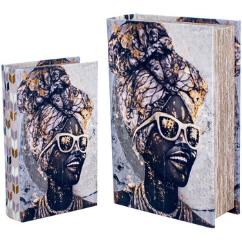 Maison & Déco Sweats & Polaires Signes Grimalt Boîte De Livre Africaine 2 Unités Noir