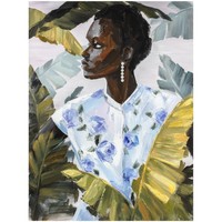 OFFREZ LA MODE EN CADEAU Tableaux / toiles Signes Grimalt Peinture Femme Africaine Noir