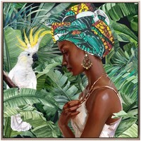 Maison & Déco Tableaux / toiles Signes Grimalt Image Africaine Verde