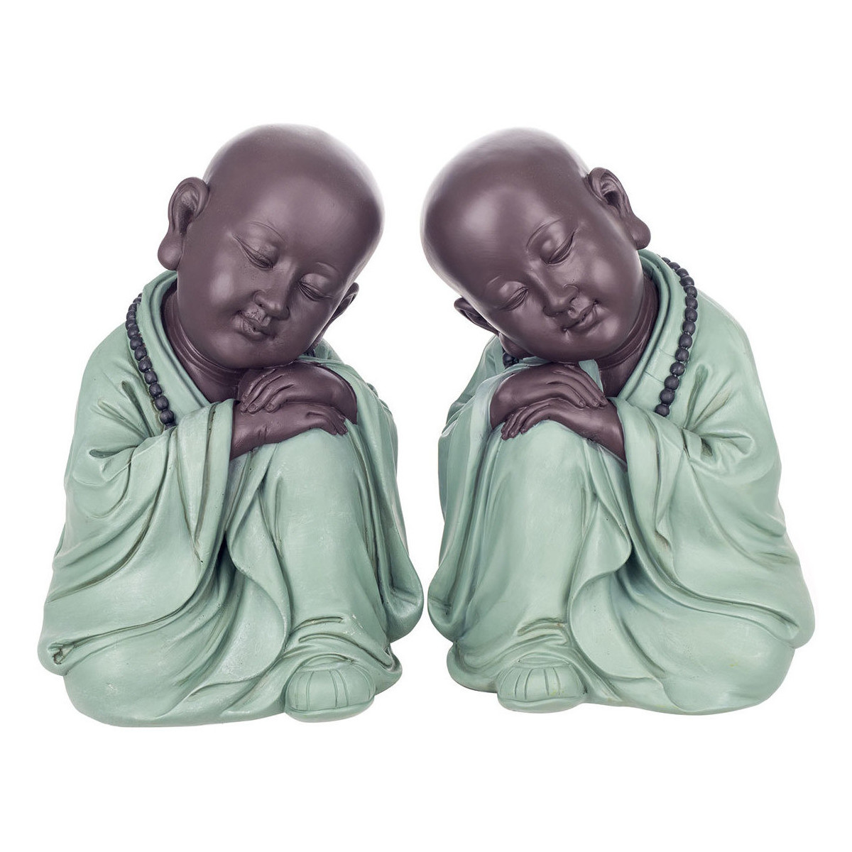 Maison & Déco Statuettes et figurines Signes Grimalt Figure Monk 2 Unités Vert