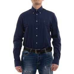 Vêtements Homme Chemises manches longues Tommy Hilfiger MW0MW23269 Bleu