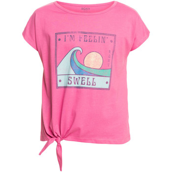 Vêtements Fille T-shirts Young manches courtes Roxy Pura Playa rose -  guava