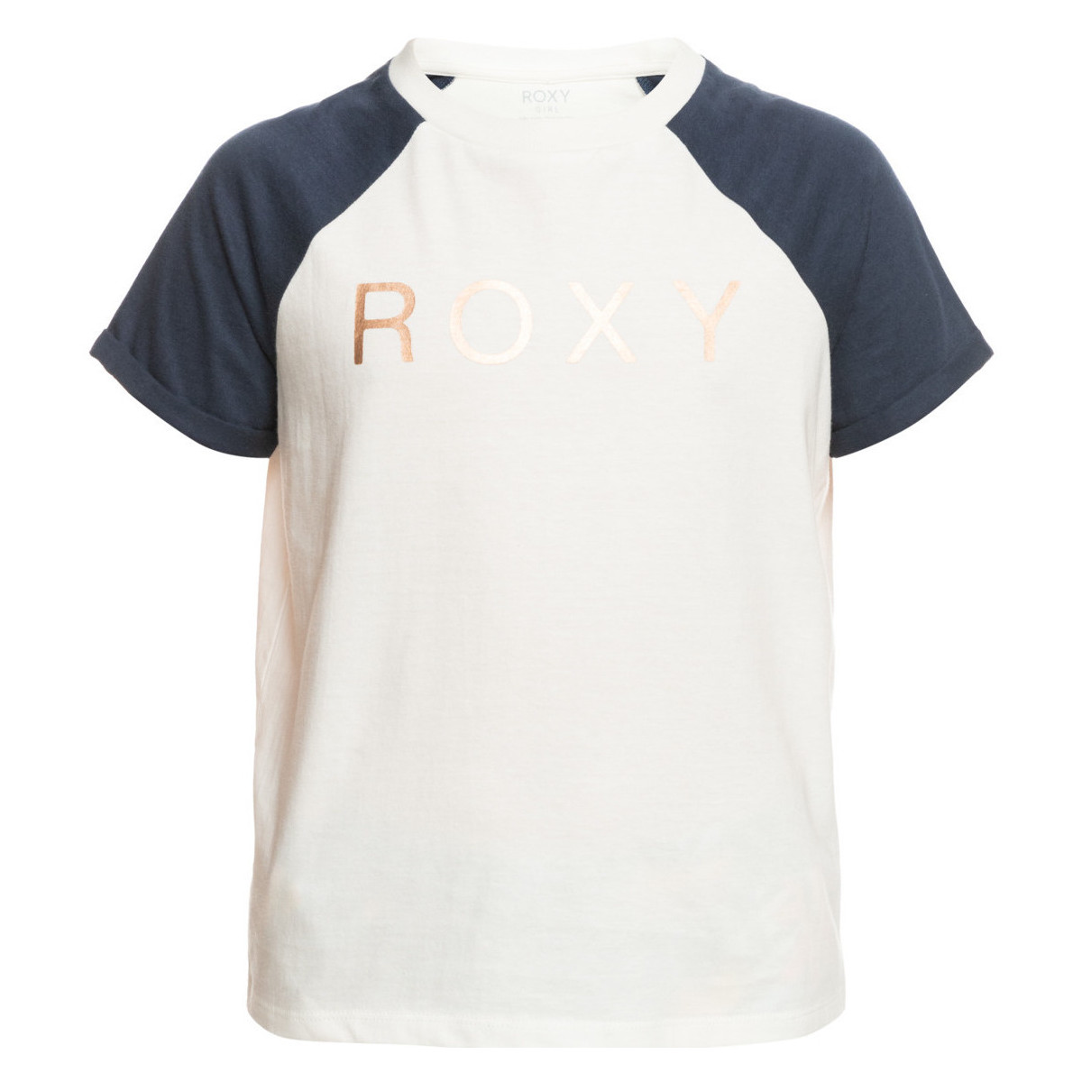 Vêtements Fille T-shirts manches courtes Roxy End Of The Day Blanc