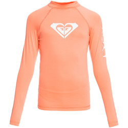 Vêtements Fille T-shirts manches longues Roxy Whole Hearted orange - desert flower