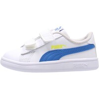 Chaussures Enfant Baskets mode Puma - Smash v2 bco/azzurro 365174-33 Blanc