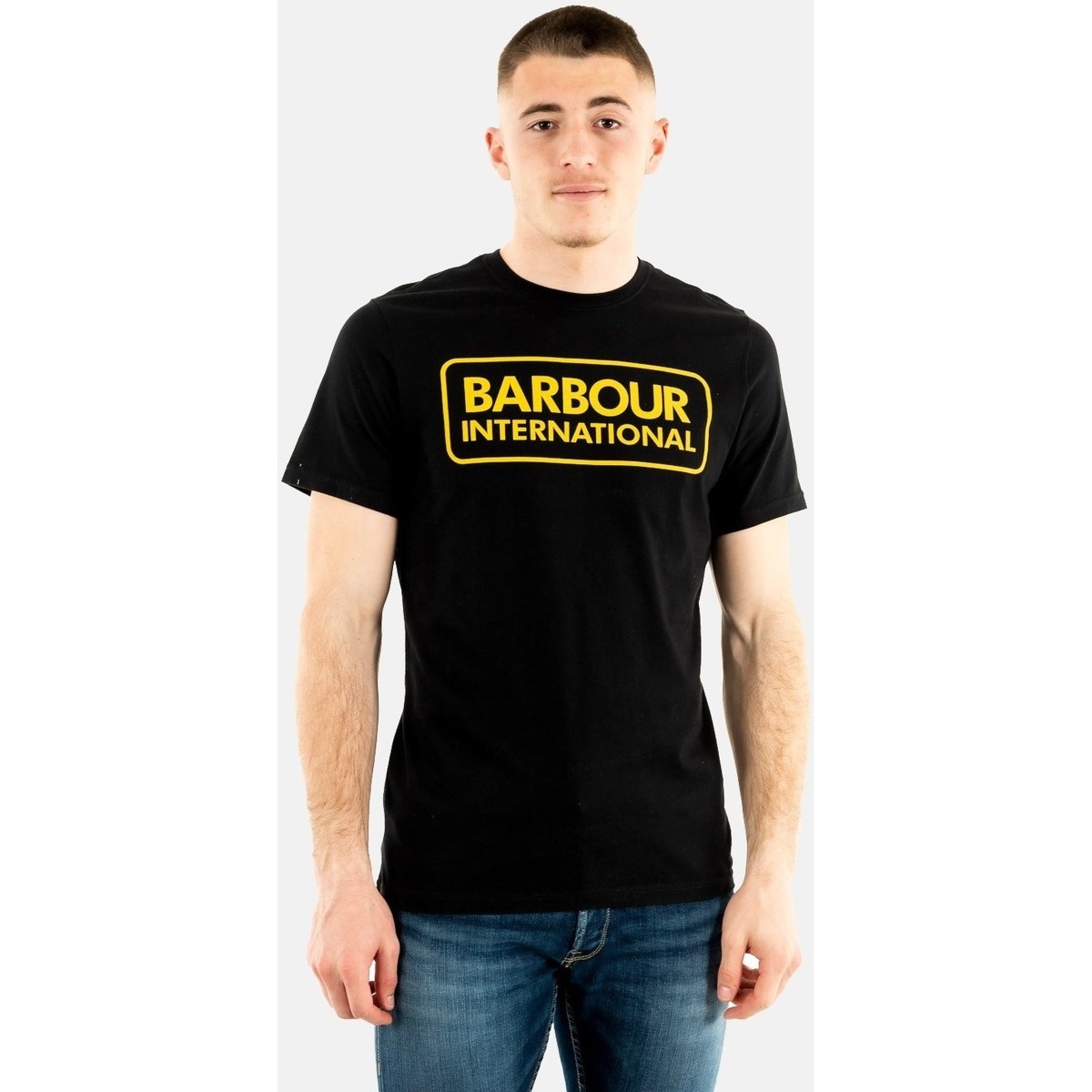 Vêtements Homme T-shirts mens manches courtes Barbour mts0369 Noir