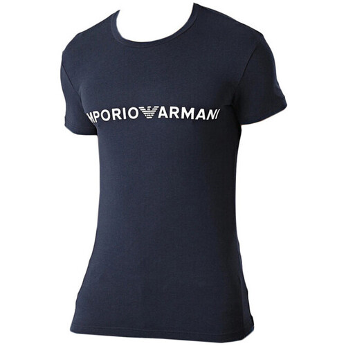 Vêtements Homme Uhr EMPORIO ARMANI Luigi AR60032 Black Black Ea7 Emporio Armani Tee-shirt Bleu