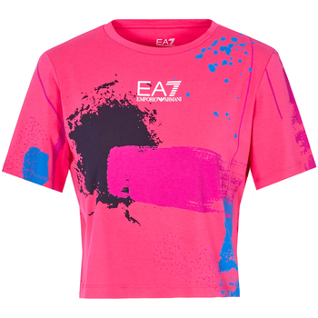 Vêtements Femme T-shirts manches courtes Ea7 Emporio Armani 3LTT24 TJDZZ Rose