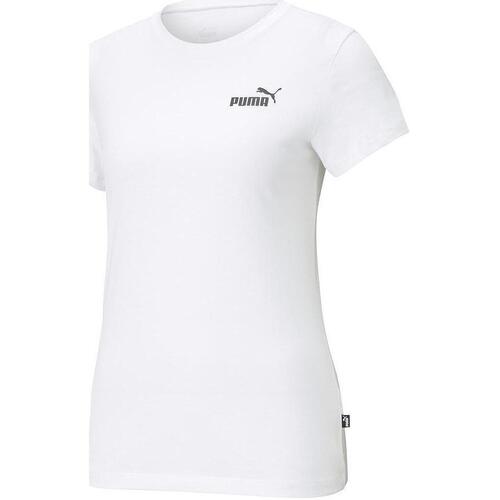 Vêtements STONE T-shirts manches longues Puma ESS Blanc