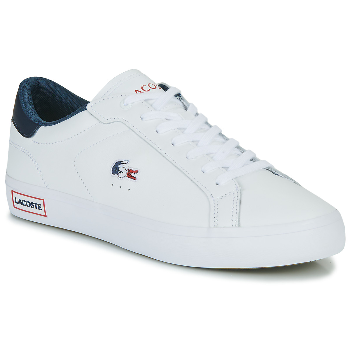 Chaussures Homme Baskets basses Lacoste POWERCOURT lacoste carnaby evo blanche et or junior