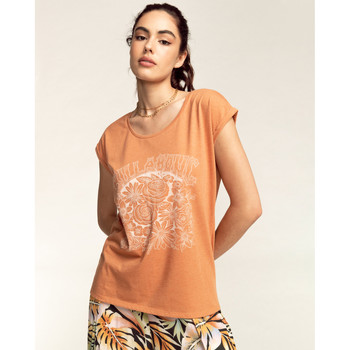 Vêtements Femme T-shirts manches courtes Billabong Arco Floral marron - toffee
