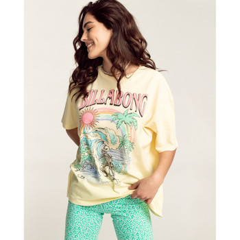 Vêtements Femme T-shirts manches courtes Billabong Over The Rainbow jaune - lemon drop