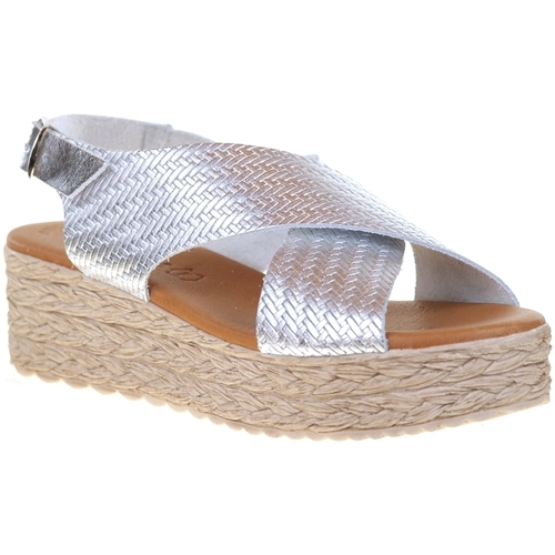 Eva Frutos 714 Argent - Chaussures Sandale Femme 59,90 €