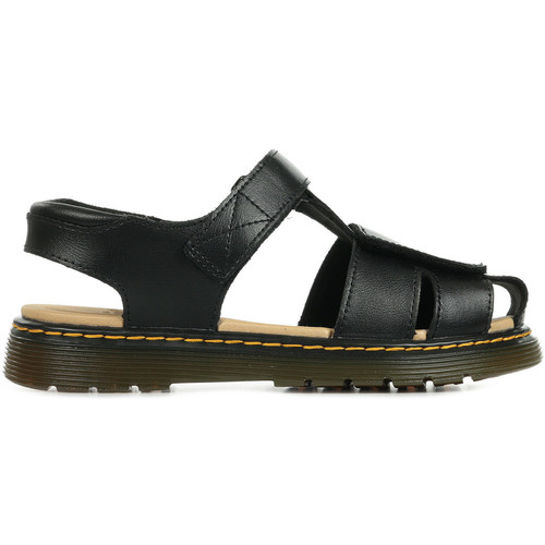 Chaussures Fille Sandales et Nu-pieds Dr. Martens Martens Nartilla Black Hydro Leather Shoes 24641001 Noir