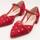 Chaussures Femme se mesure de la base du talon jusquau gros orteil  Rouge