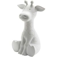 Maison & Déco Lampes à poser Amadeus Lampe à poser Girafe en porcelaine Blanc