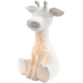 Amadeus Lampe à poser Girafe en porcelaine Blanc