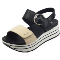 Chaussures Femme Sandales et Nu-pieds IgI&CO 1676400 Nabuk Liscia Nappa Noir