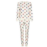Vêtements Femme Pyjamas / Chemises de nuit Petit Bateau CLINDY Blanc / Rouge / Bleu