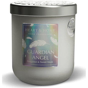 Les parfums frais Bougies / diffuseurs Kontiki Grande bougie heart and home ange gardien Blanc