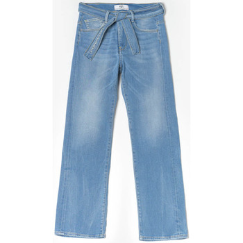 Vêtements Fille Jeans Lustres / suspensions et plafonniersises Jeans large wave taille haute 7/8ème bleu Bleu