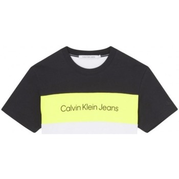 Vêtements Homme T-shirts & Polos Calvin Klein Jeans T Shirt Homme  Ref 55952 YAF Blanc Blanc