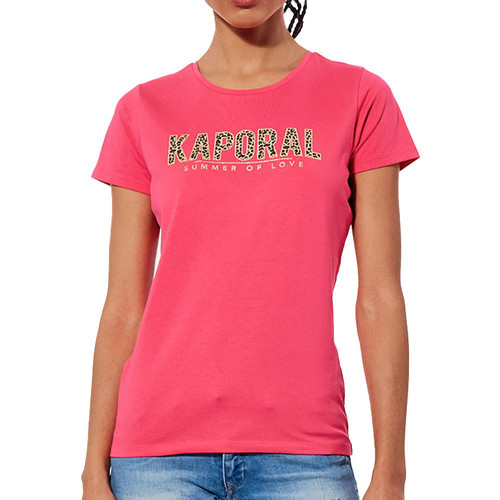 Vêtements Femme T-shirts manches courtes Kaporal KECILE22W11 Rose
