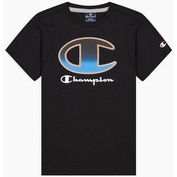 Vêtements Garçon T-shirts manches courtes Champion  Noir