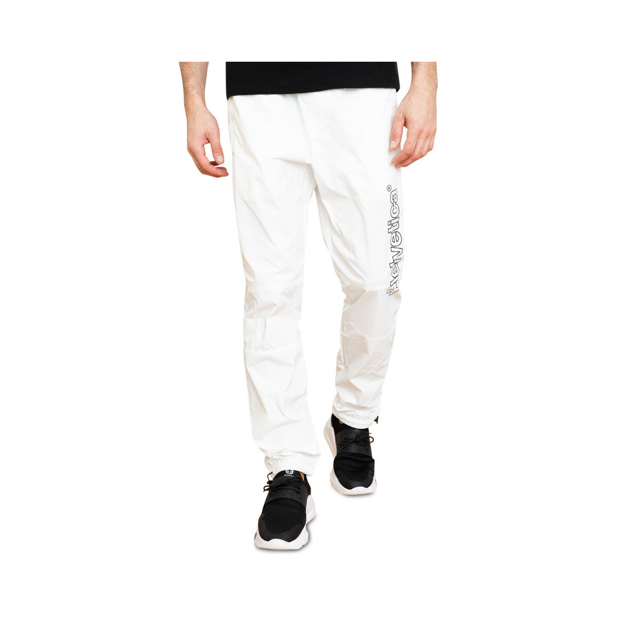 Vêtements Homme Pantalons de survêtement Helvetica Jogging  blanc - BARTON WHITE Blanc