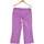 Vêtements Femme Pantalons Lola pantalon droit femme  38 - T2 - M Violet Violet