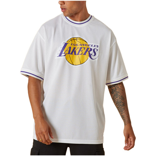 Vêtements Homme T-shirts & Polos New-Era NBA TEAM LOGO Oversized Los Angeles Blanc